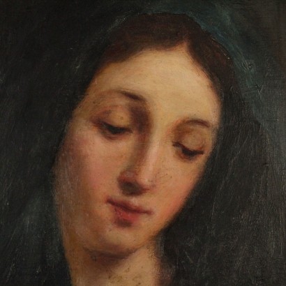 The face of the Madonna-detail
