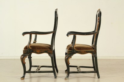 antique, chaise, chaises antiques, chaise antique, chaise italienne antique, chaise antique, chaise néoclassique, chaise 900, paire de fauteuils laqués.