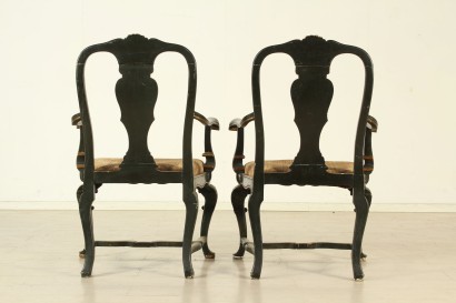 antique, chaise, chaises antiques, chaise antique, chaise italienne antique, chaise antique, chaise néoclassique, chaise 900, paire de fauteuils laqués.