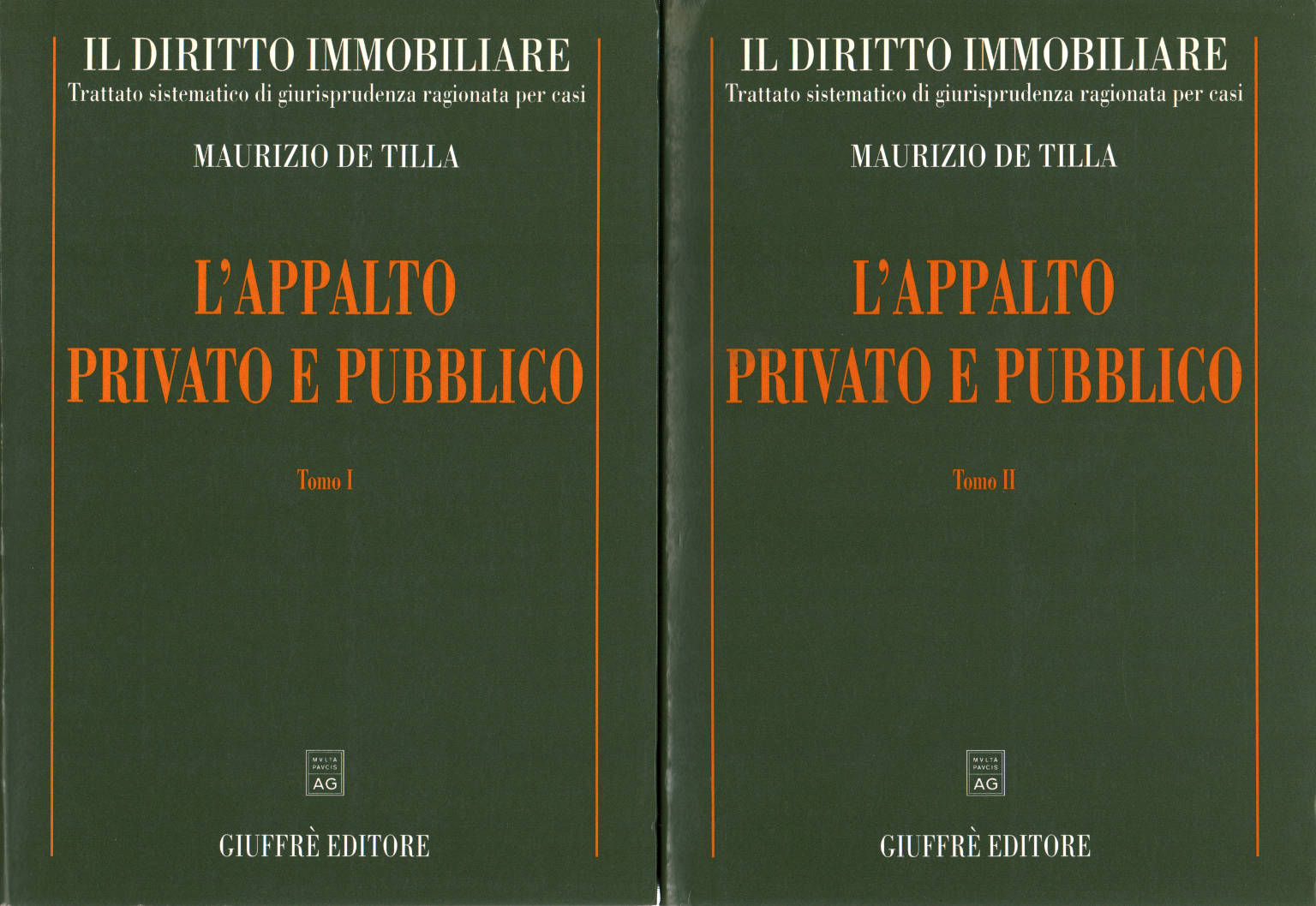L'appalto privato e pubblico (2 Volumi), Maurizio De Tilla