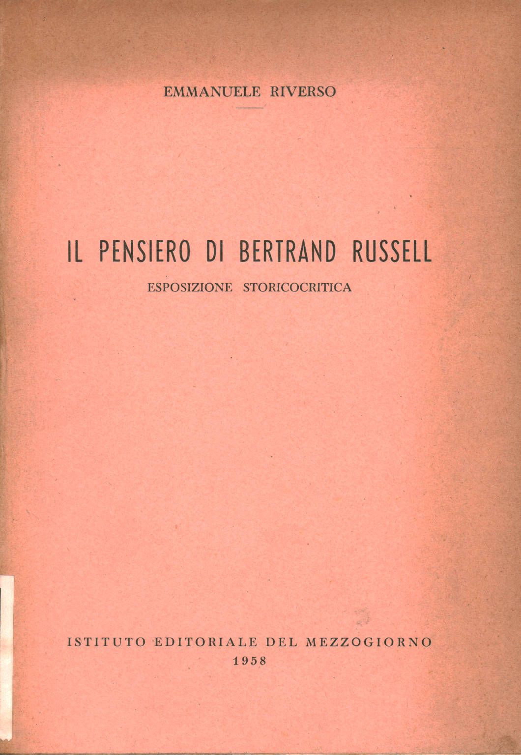 Die Gedanken von Bertrand Russell, Emanuele Riverso