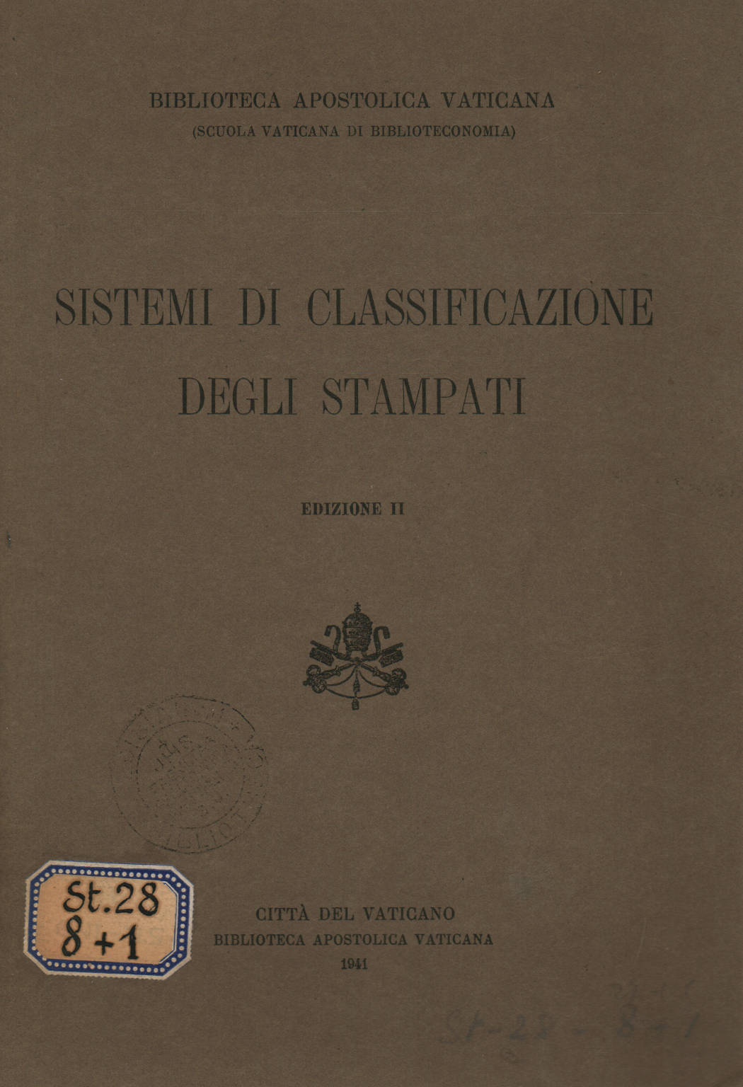 Printed classification systems, AA.VV.