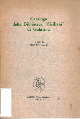 Catalogo della biblioteca "Siciliani" di Galatina
