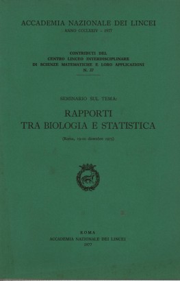 Seminario sul tema: rapporti tra biologia e statistica