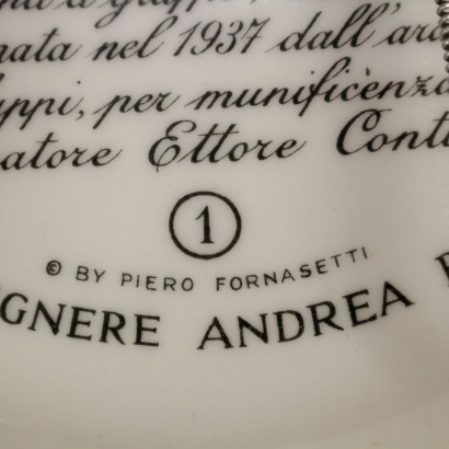 modern, modern design, plate, modern plate, modern plate, Italian plate, vintage plate, 60-70s plate, 60-70s design plate, group of plates, Piero Fornasetti plates, Cupole d'Italia.