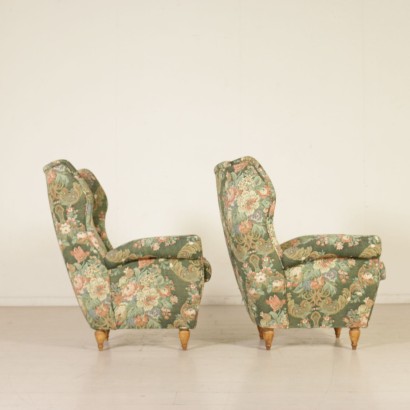 antigüedades modernas, antigüedades de diseño moderno, sillón, sillón de antigüedades modernas, sillón de antigüedades modernas, sillón italiano, sillón vintage, sillón de los años 50, sillón de diseño de los años 50, par de sillones.