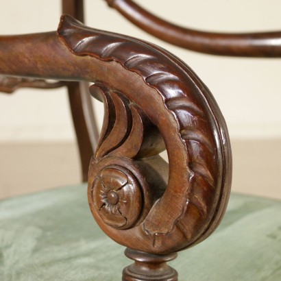 Group of Two Armchairs and Five Chairs-detail