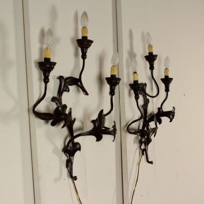 antiques, wall lights, antique wall lights, antique wall lights, Italian antique wall lights, antique wall lights, neoclassical wall lights, 900 wall lights, pair of wall lights.