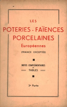 Les poteries - Les faïences et les porcelaines Européennes (France excetée) 3 Partie