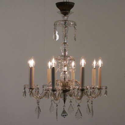 antique, chandelier, antique chandeliers, antique chandelier, antique Italian chandelier, antique chandelier, neoclassical chandelier, 900 chandelier, eight-branched chandelier.