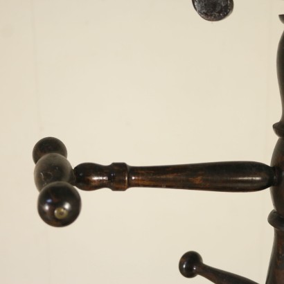 Hall Stand Walnut Manufactured in Italy Mid 1800s