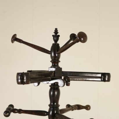 Hall Stand Walnut Manufactured in Italy Mid 1800s