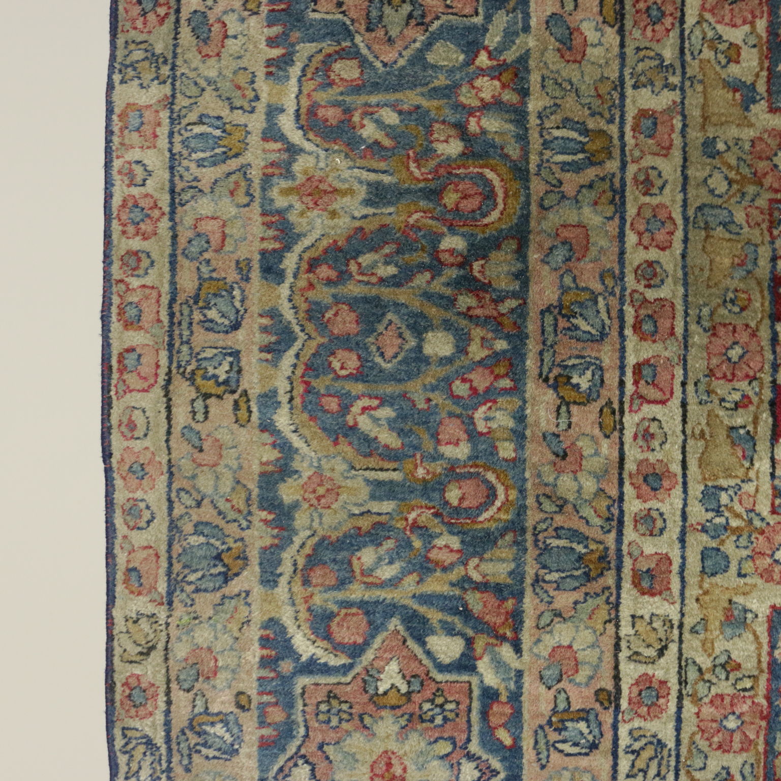 Carpet Kerman Lavar Old Iran Tappeti Antique