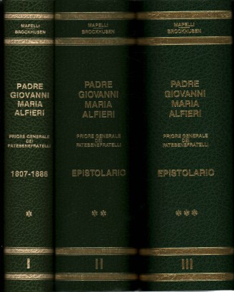 Father Giovanni Maria Alfieri letters (1807-188, Celestino Ma-Joan of the Cross Brockhusen