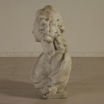 Demi Buste Marbre de Carrara Fabriqué en Itaie XVIIIeme siècle