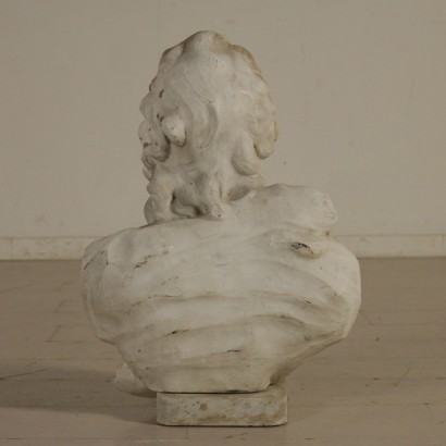 Demi Buste Marbre de Carrara Fabriqué en Itaie XVIIIeme siècle