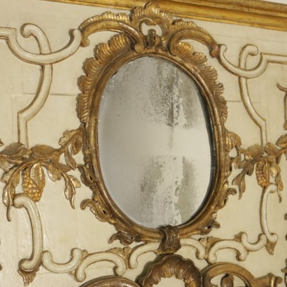 Refined Mantelpiece Mirror Manufactured in Naples Late 1700s