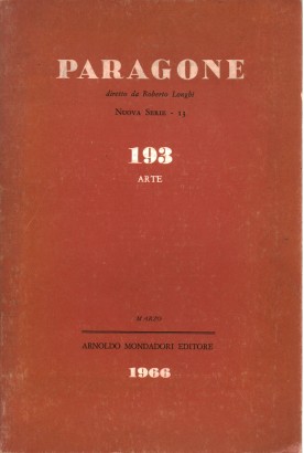 Paragone Anno XVII n. 193/13 Nuova serie 13 marzo 1966