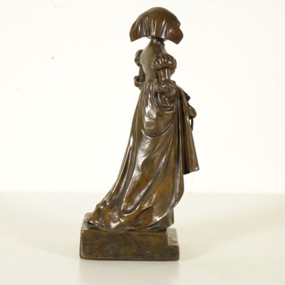 Sculpture Emil Meier Style Liberty Bronze Italie Debut '900