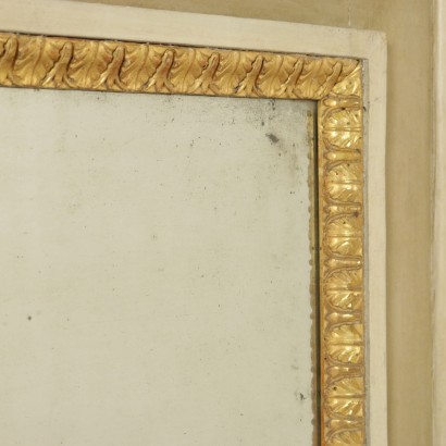 Neoclassical Mantelpiece Mirror Gilded Wood Italy Late 1700s