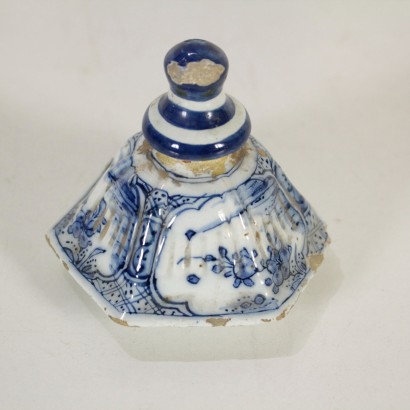 Vase Delft White Blue The Netherlands 18th Century
