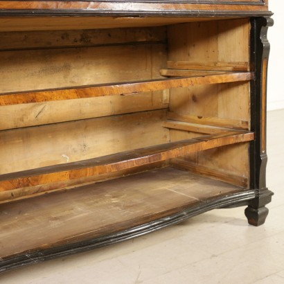 Elegant Lombard Drop-Leaf Secretaire Walnut Italy Mid 1700s