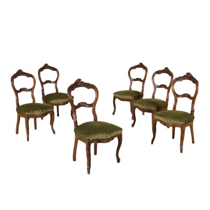 Gruppe von Sechs Stühlen, Louis-philippe