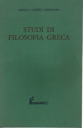 Studi di Filosofia Greca