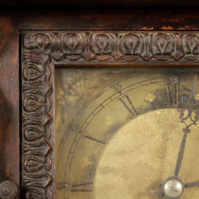 Table Clock Walnut Manufactured in Germany Late 1800s