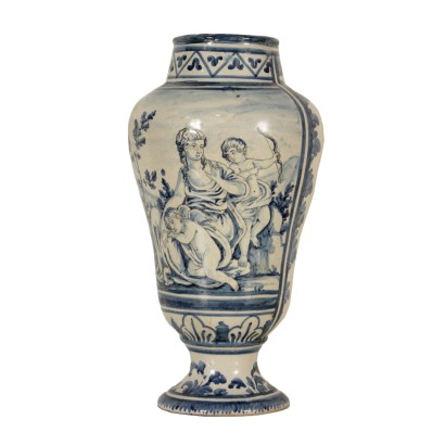 Pottery vase Majolica