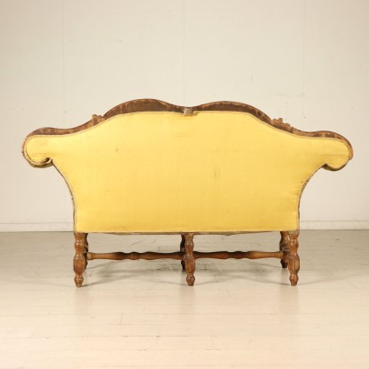 Sofa Walnut Manufactured in Italy First Quarter of 1700s