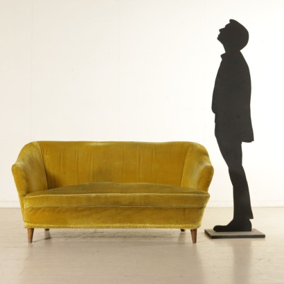 modernariato, modernariato di design, divano, divano modernariato, divano di modernariato, divano italiano, divano vintage, divano anni 40-50, divano design anni 40-50.