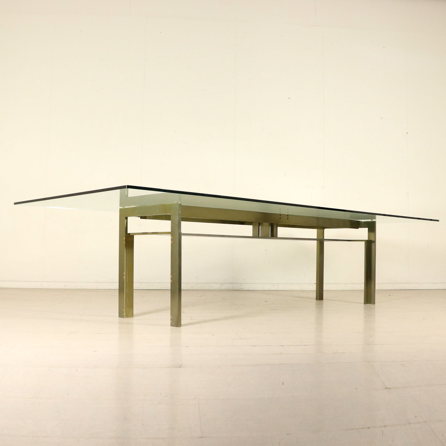 Table by Carlo Scarpa Steel Crystal Vintage Italy 1970s-1980s ... Table by Carlo Scarpa Steel Crystal Vintage Italy 1970s-1980s ...