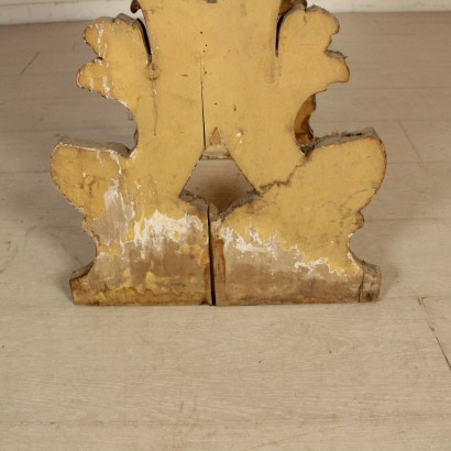 Gilded Vase Stand Manufactured in Italy Early 1700s