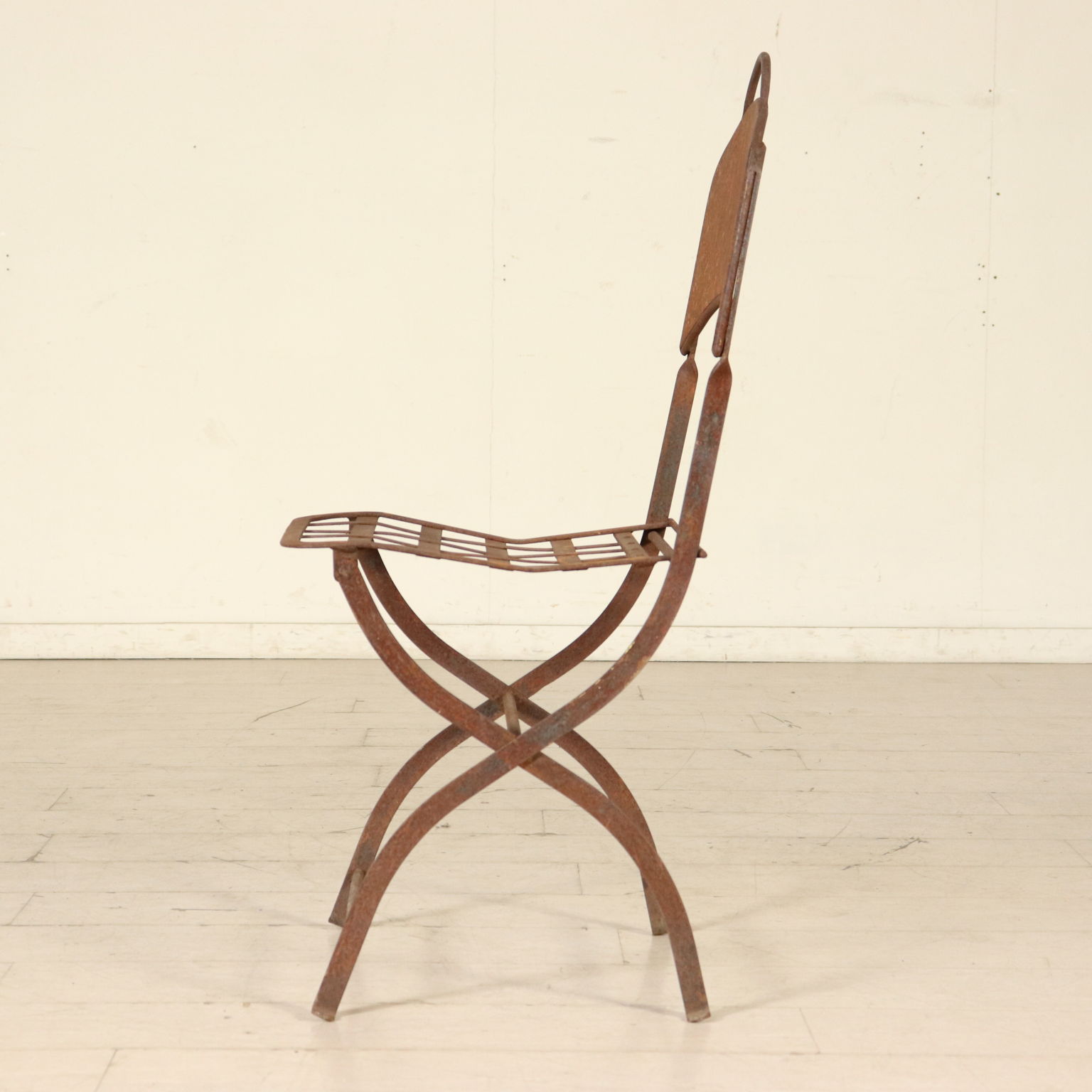 Table et XXeme Forgé Italie siècle Fer Marbre 4 Chaises N8XZPn0kwO