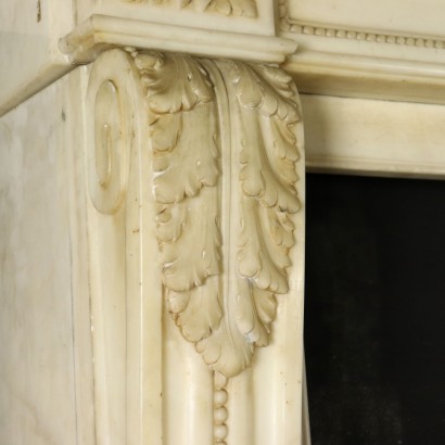 Marble fireplace-detail