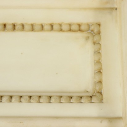 Chimenea de mármol-detalle