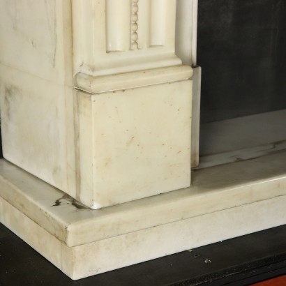 Marble fireplace-detail