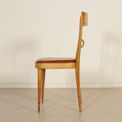 moderne Antiquitäten, modernes Design Antiquitäten, Stuhl, moderner antiker Stuhl, moderner antiker Stuhl, italienischer Stuhl, Vintage Stuhl, 1950er-1960er Stuhl, 1950er-1960er Design Stuhl, Gruppe von vier Stühlen.