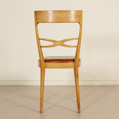 moderne Antiquitäten, modernes Design Antiquitäten, Stuhl, moderner antiker Stuhl, moderner antiker Stuhl, italienischer Stuhl, Vintage Stuhl, 1950er-1960er Stuhl, 1950er-1960er Design Stuhl, Gruppe von vier Stühlen.