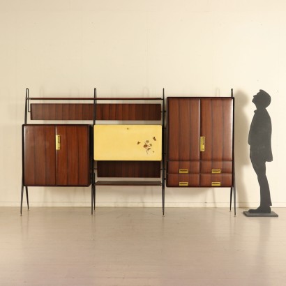 modernariato, modernariato di design, credenza, credenza modernariato, credenza di modernariato, credenza italiana, credenza vintage, credenza anni 60, credenza design anni 60, mobile Silvio Cavatorta, mobile soggiorno.