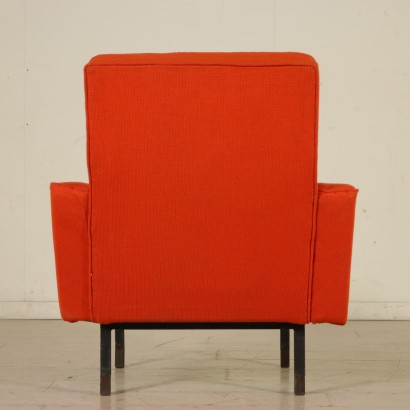 antigüedades modernas, antigüedades de diseño moderno, sillón, sillón de antigüedades modernas, sillón de antigüedades modernas, sillón italiano, sillón vintage, sillón de los años 50-60, sillón de diseño de los años 50-60, sillón y puf, sillón Franco Campo y Carlo Graffi.