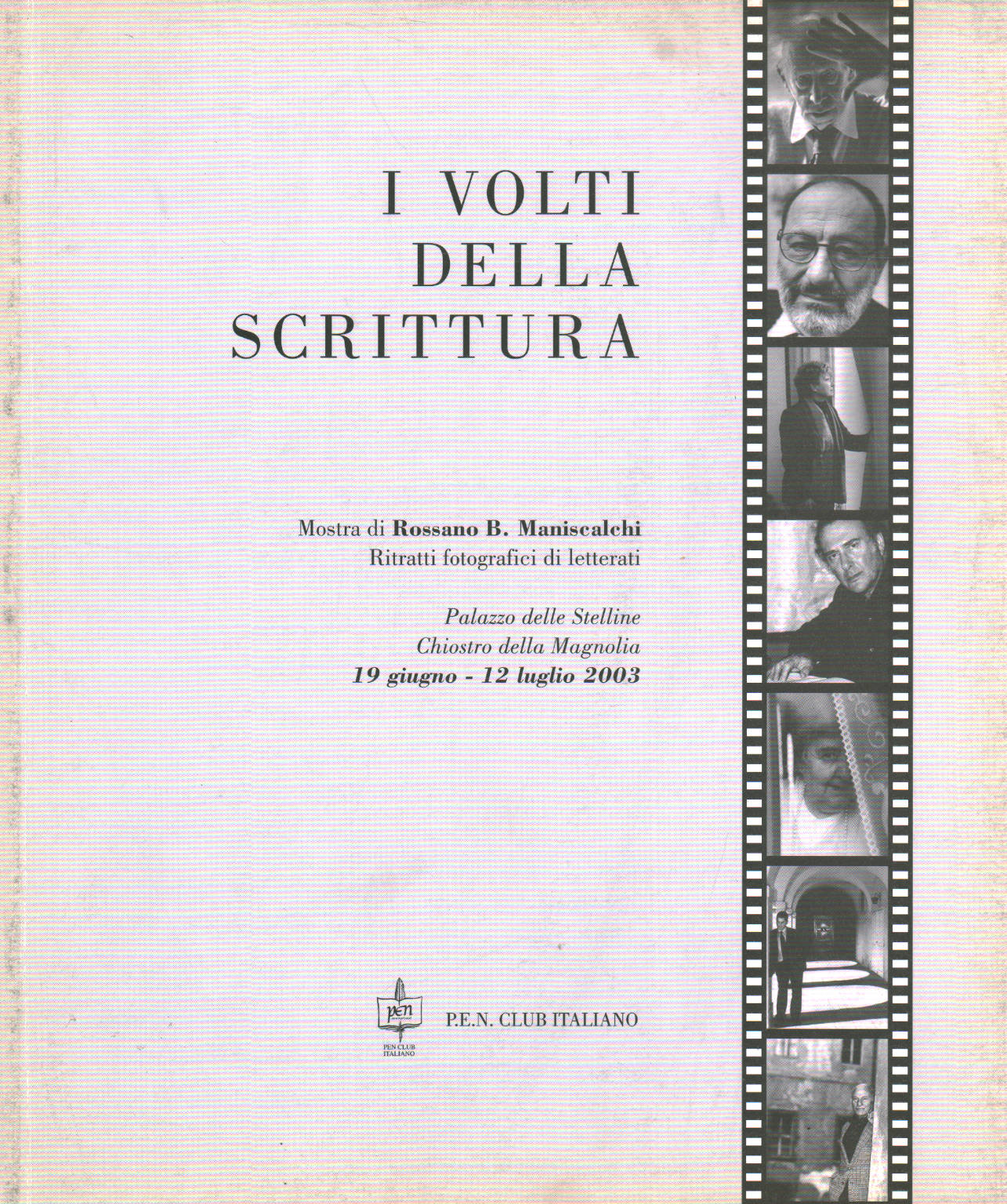 Los rostros de la escritura, Rossano B.Maniscalchi