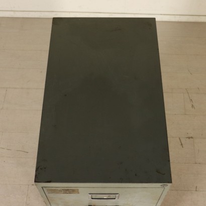 Filing Cabinet Lacquered Metal Vintage Italy 1960s