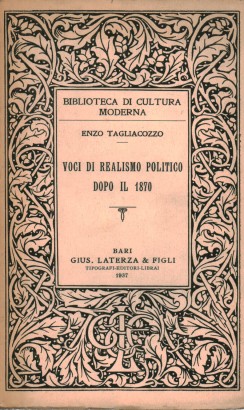 Voci di Realismo Politico dopo il 1870