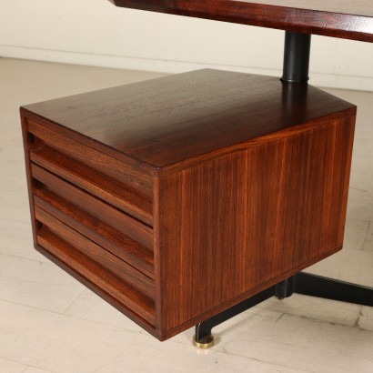 moderne Antiquitäten, modernes Design Antiquitäten, Schreibtisch, moderne Antiquitäten Schreibtisch, moderne Antiquitäten Schreibtisch, italienischer Schreibtisch, Vintage Schreibtisch, 50er Jahre Schreibtisch, 50er Jahre Design Schreibtisch, Osvaldo Borsani Schreibtisch.