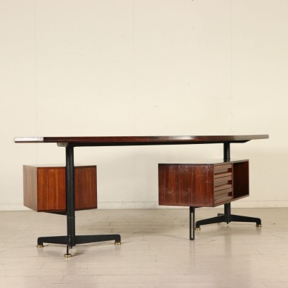 moderne Antiquitäten, modernes Design Antiquitäten, Schreibtisch, moderne Antiquitäten Schreibtisch, moderne Antiquitäten Schreibtisch, italienischer Schreibtisch, Vintage Schreibtisch, 50er Jahre Schreibtisch, 50er Jahre Design Schreibtisch, Osvaldo Borsani Schreibtisch.