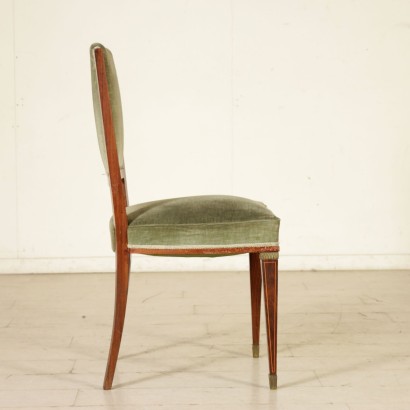 modernariato, modernariato di design, sedia, sedia modernariato, sedia di modernariato, sedia italiana, sedia vintage, sedia anni 50, sedia design anni 50, gruppo di sei sedie.