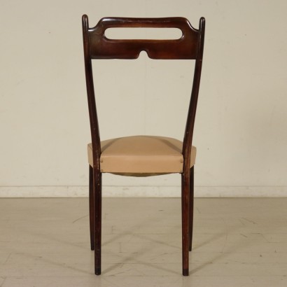 antigüedad moderna, diseño moderno, silla, silla moderna, silla moderna, silla italiana, silla vintage, silla de los años 50, silla de diseño de los años 50, grupo de cuatro sillas.