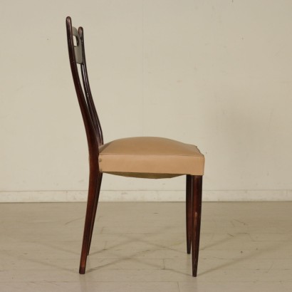 antigüedad moderna, diseño moderno, silla, silla moderna, silla moderna, silla italiana, silla vintage, silla de los años 50, silla de diseño de los años 50, grupo de cuatro sillas.
